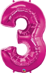 34 inch Numbers Pink