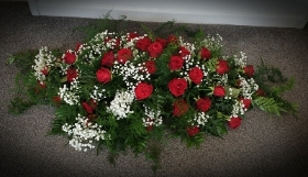 Coffin Spray   Red Rose